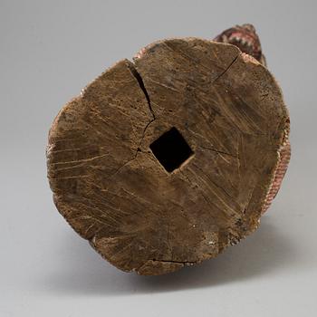 A wooden mythical beast, Southeast Asia, early 20th Century.