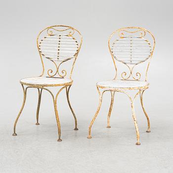 Trädgårdssoffa, två stolar, två karmstolar, Skoglund & Olsson, Gefle, 1900-talets första hälft.