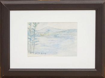 CARL OSCAR BORG, akvarell, signerad.