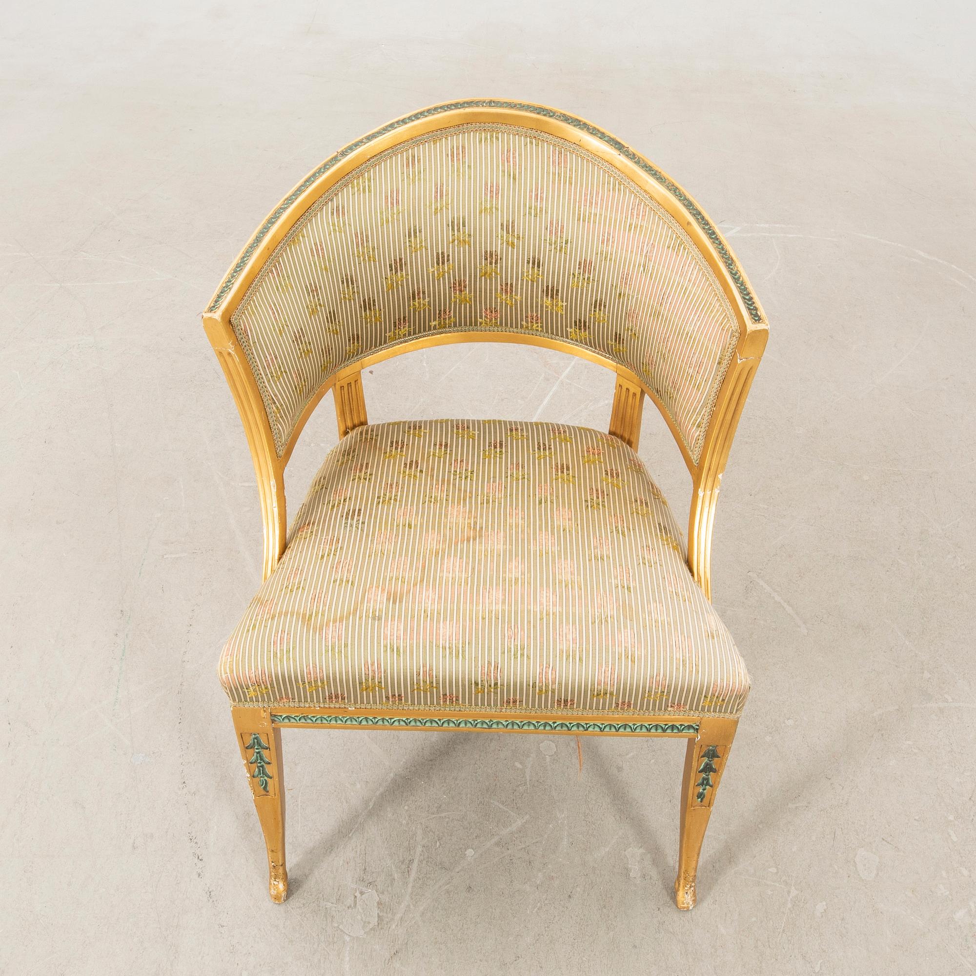 Armchair, Gustavian, Stockholm, circa 1800.