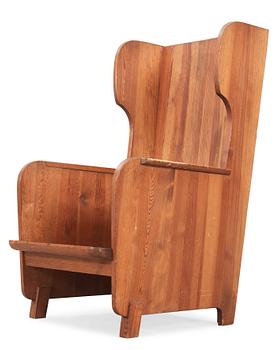 An Axel Einar Hjorth stained pine armchair, 'Lovö', Nordiska Kompaniet.