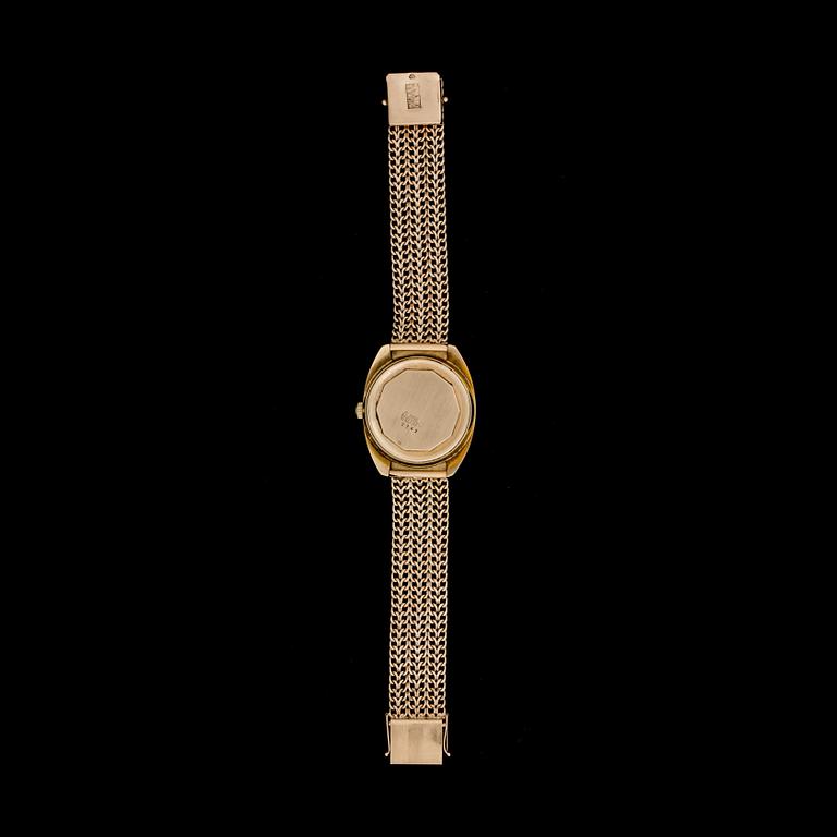ARMBANDSUR, 18 k guld, Eweco, Swiss Made. Vikt ca 66 g.