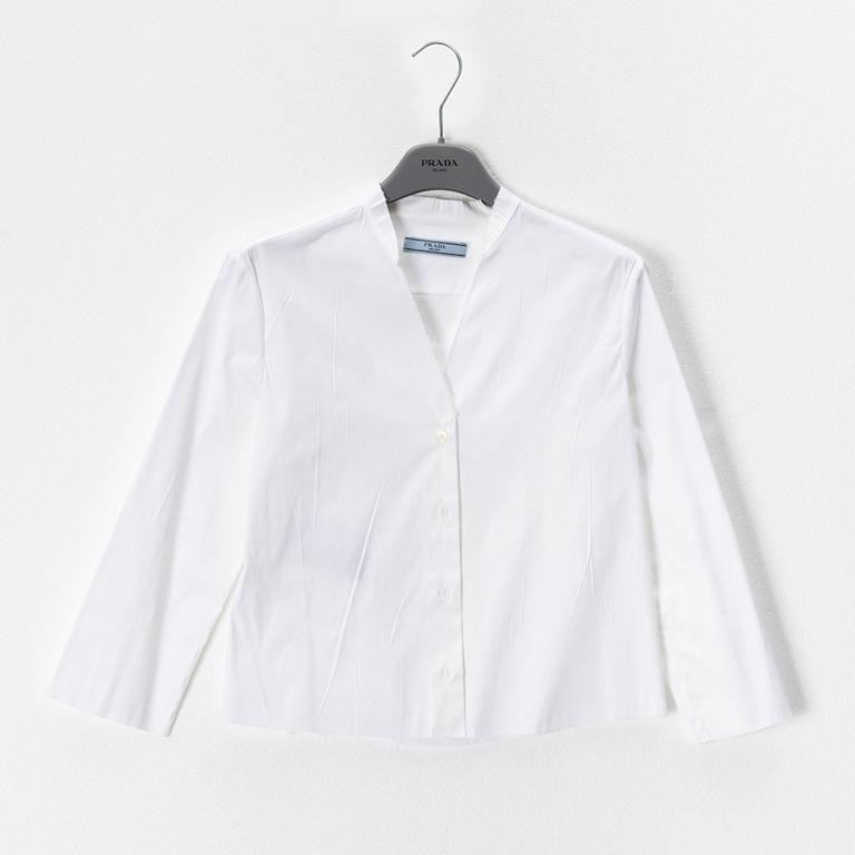 Prada, two white blouses, size 38.