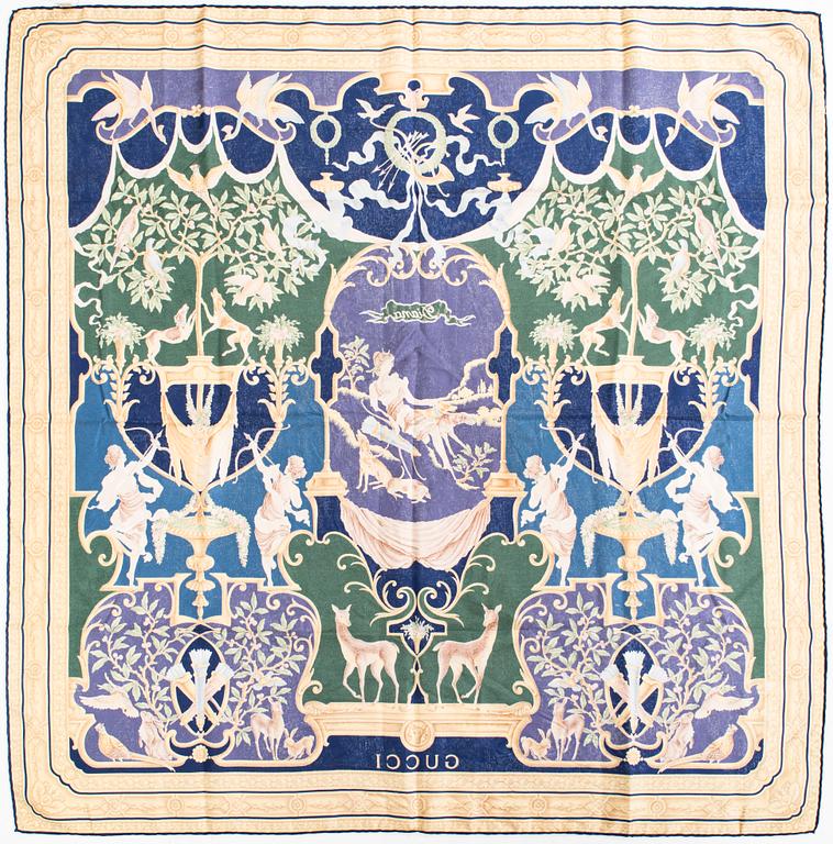 Gucci, a 'Diana' silk scarf.