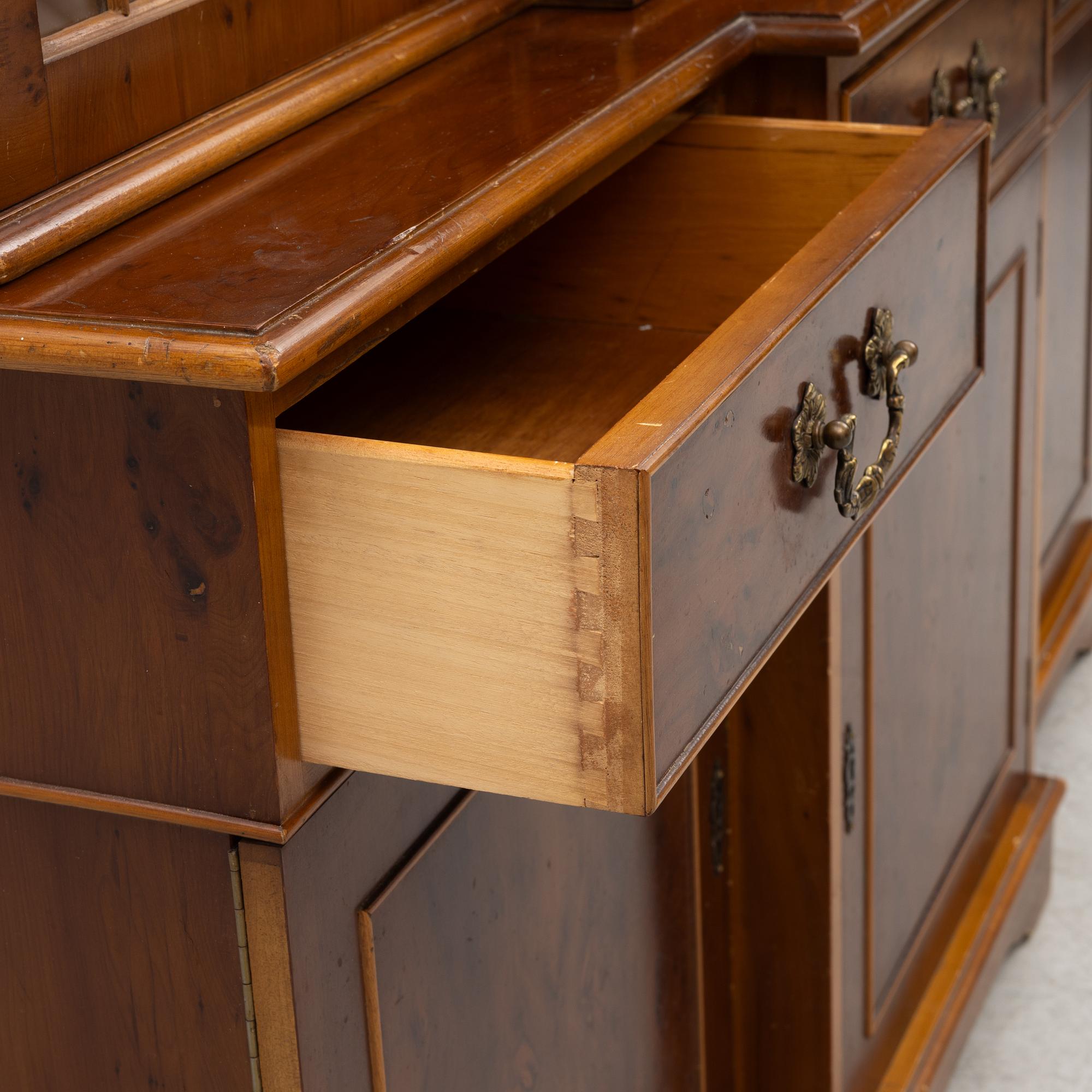 A vitrine cabinet, second part of the 20th century.