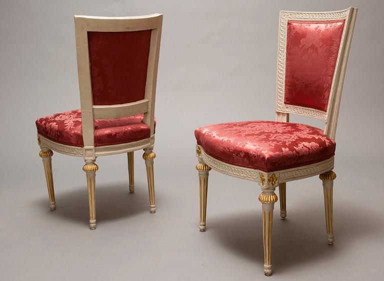 A PAIR OF CHAIRS.