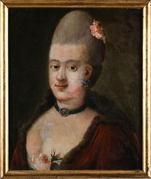 OIDENTIFIERAD KONSTNÄR, olja på duk, osignerad, 1700-tal.