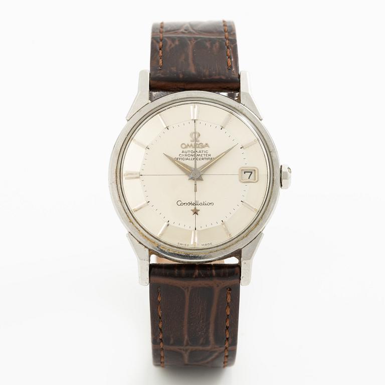 Omega, Constellation, Calendar, Chronometer, "Pie-Pan", armbandsur, 34 mm.