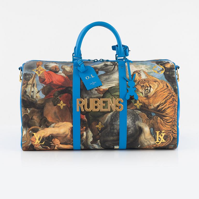 Louis Vuitton X Jeff Koons, weekendbag, Masters Collection "Rubens Keepall Bandouliere 50".