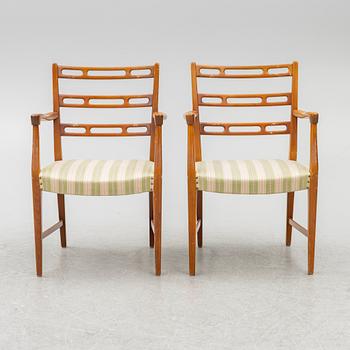 David Rosén, karmstolar, 6 st, "Futura", Nordiska Kompaniet, 1950-tal.