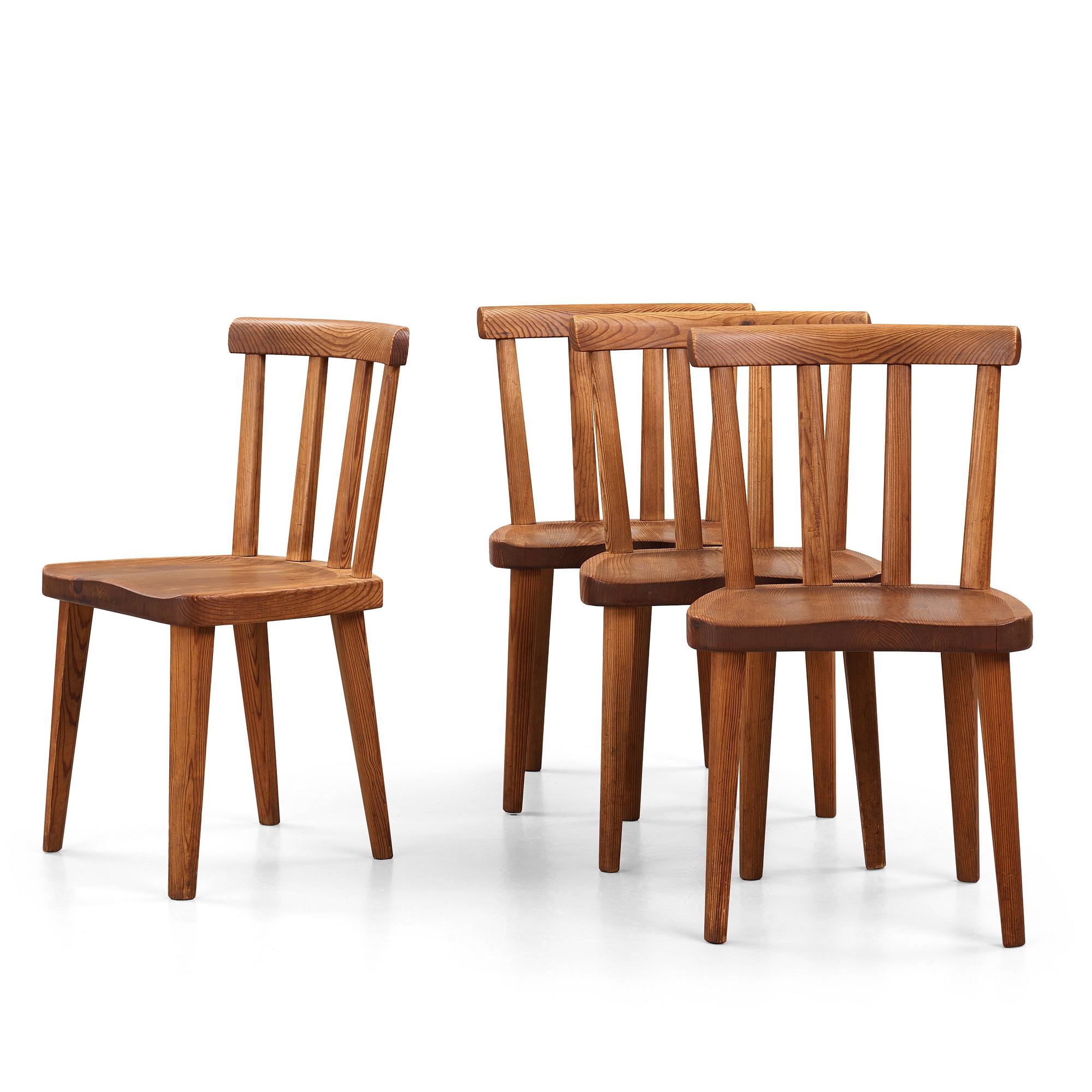 Axel Einar Hjorth, stolar, fyra stycken, "Utö", Nordiska Kompaniet 1930-tal.