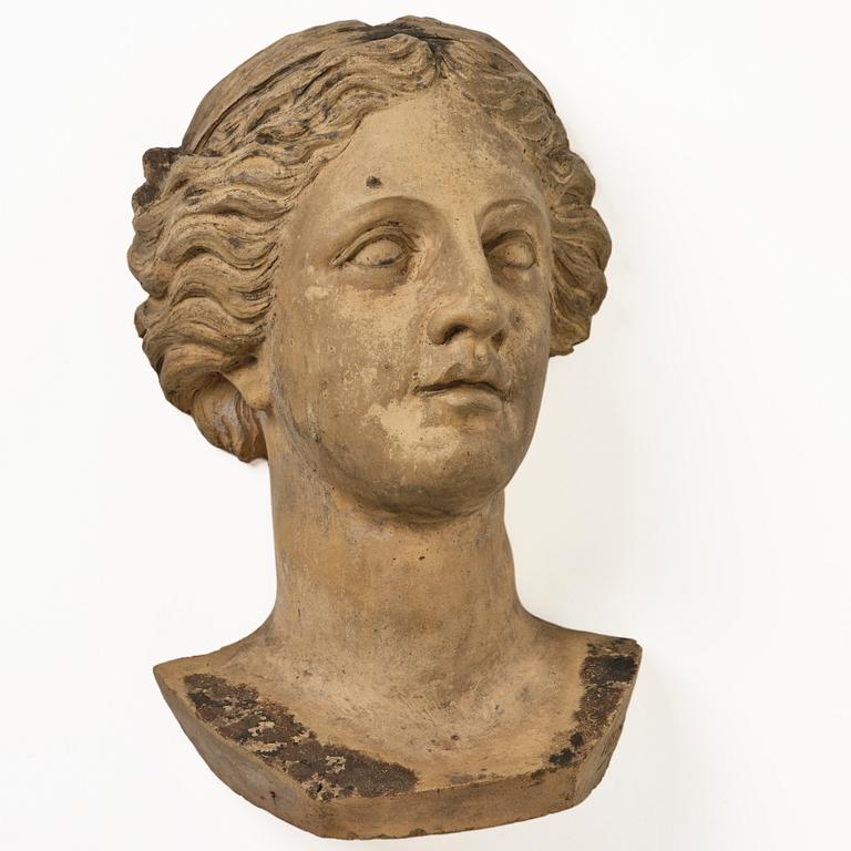 Unidentified artist, wall-mounted bust depicting Artemis.