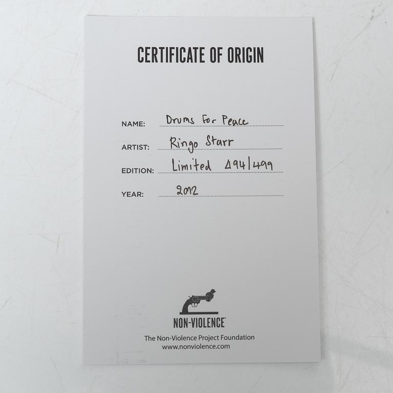 Non-Violence Art Project & Ringo Starr, "Drums for Peace".