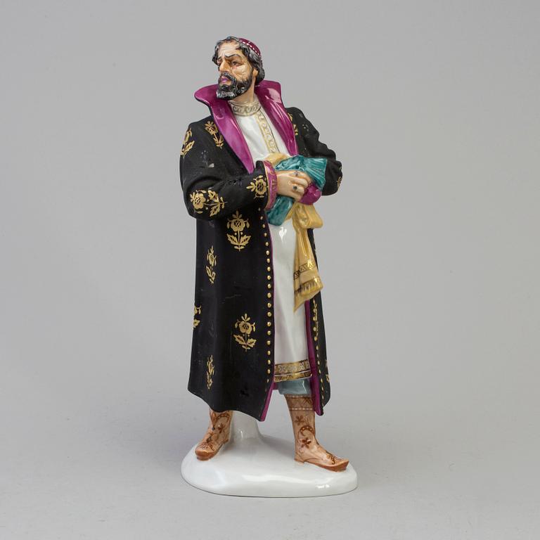 A Russian porcelain figurine, Lomonosov.