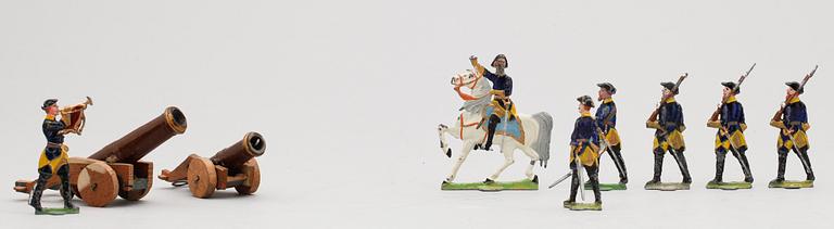 TENNSOLDATER, och tillbehör ca 250 delar, 1900-talets början och 1900-talets mitt.