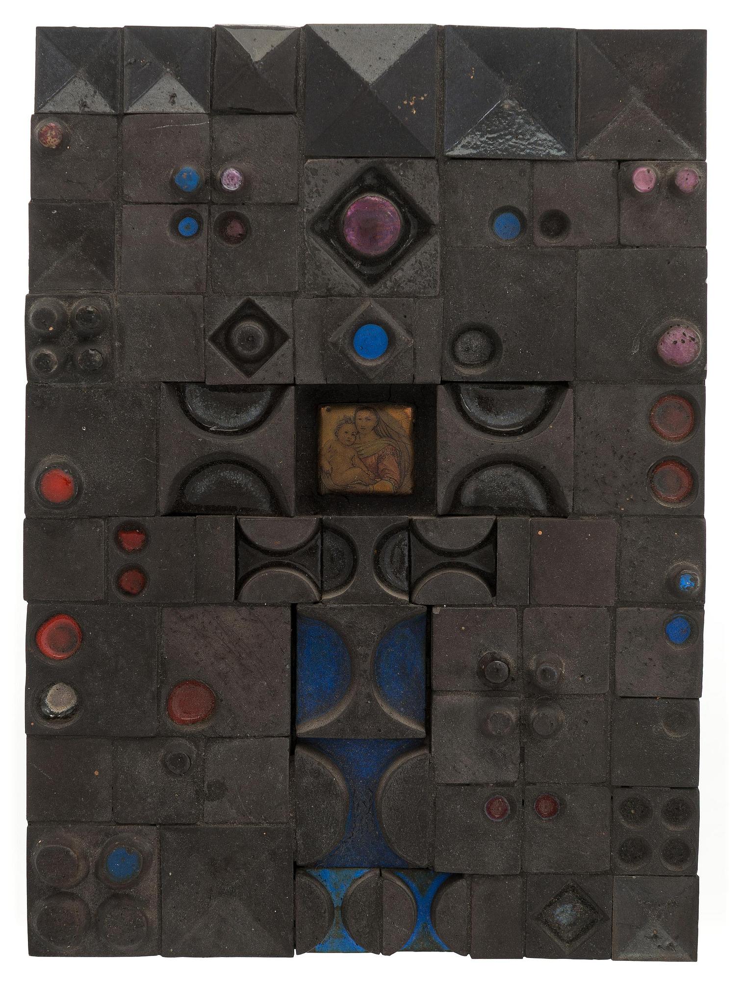 Rut Bryk, relief, keramik, signerad Rut Bryk.