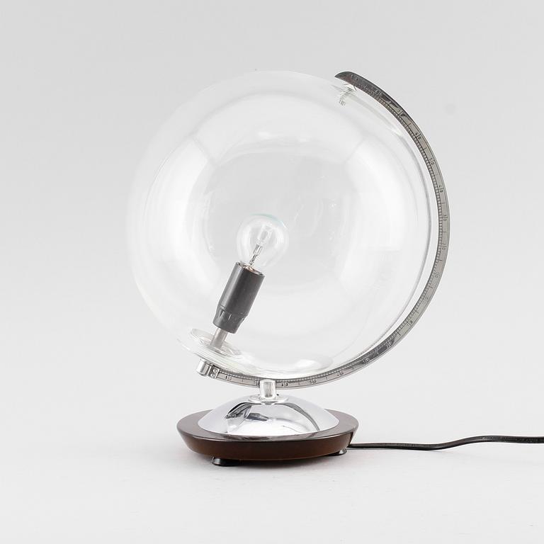 BORDSLAMPA, glas, 1900-talets andra hälft.