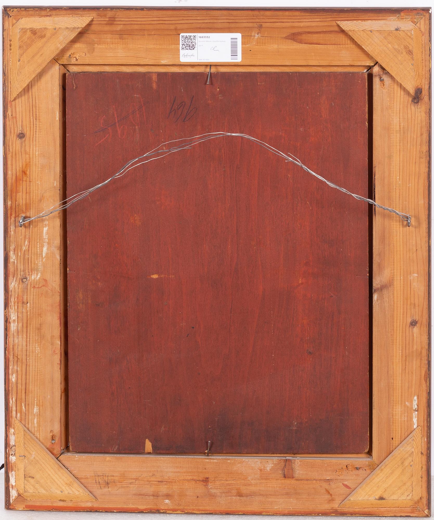 Severin Nilson, Outside the church.