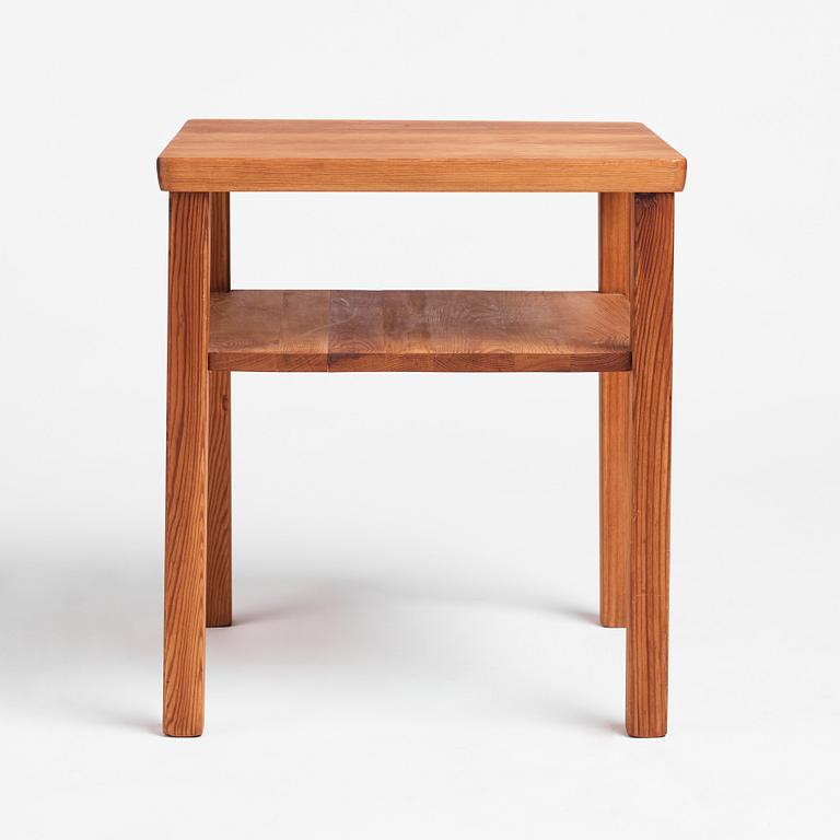 Axel Einar Hjorth, a stained pine 'Wärmdö' side table, Nordiska Kompaniet, Sweden 1930s.