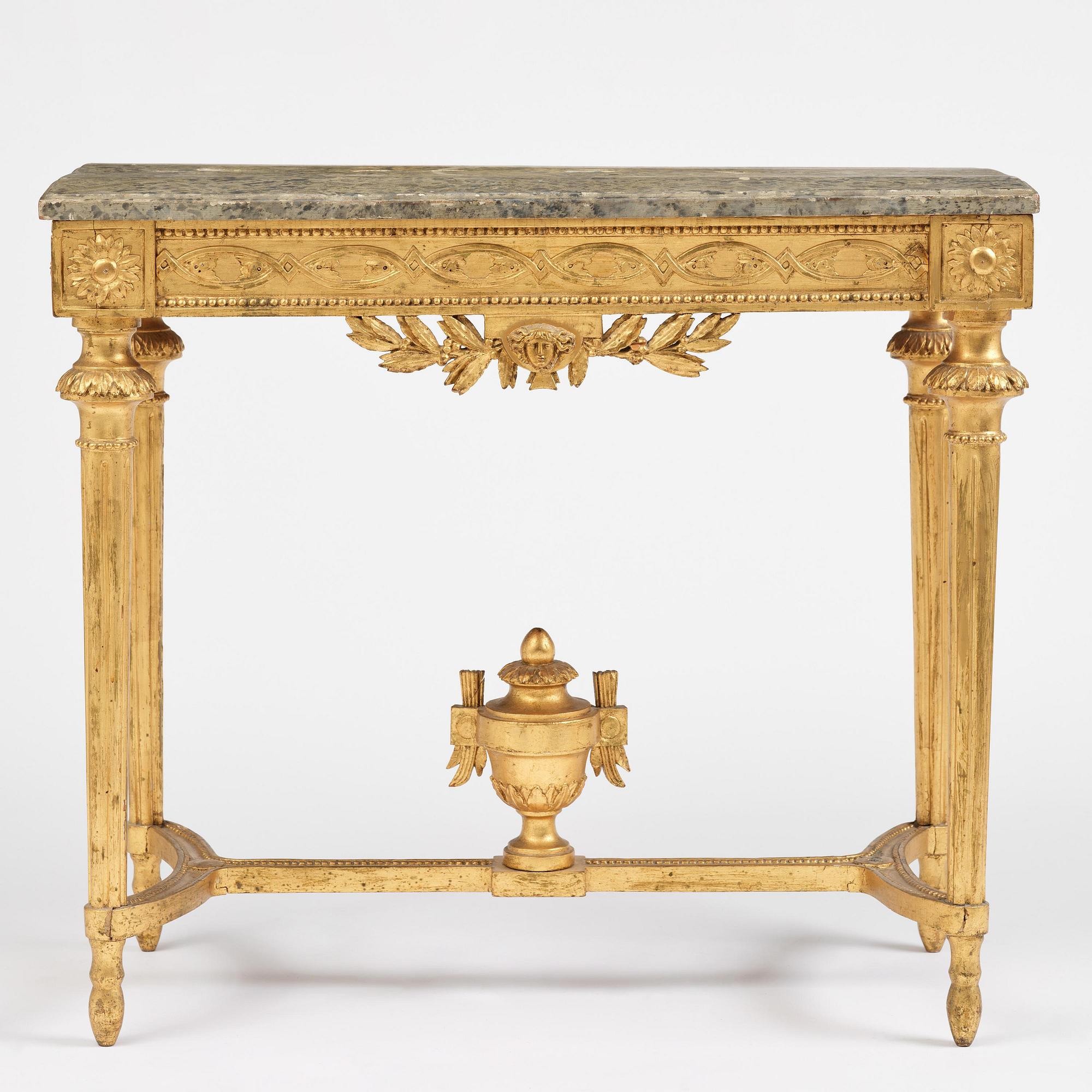 Konsolbord, Stockholmsarbete, 1700-talets slut, Sengsutavianskt.