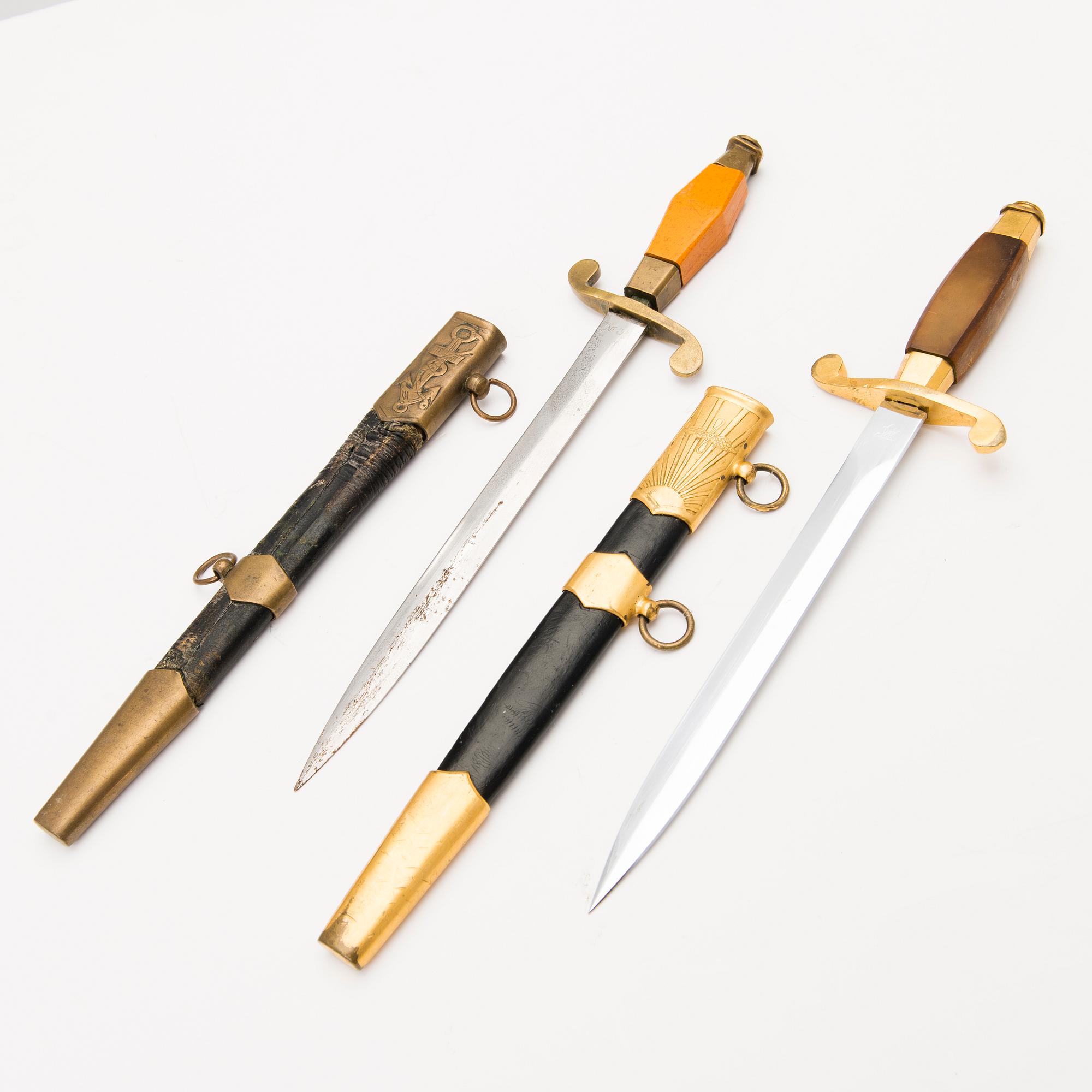 Two mid 20th Century Soviet military daggers.