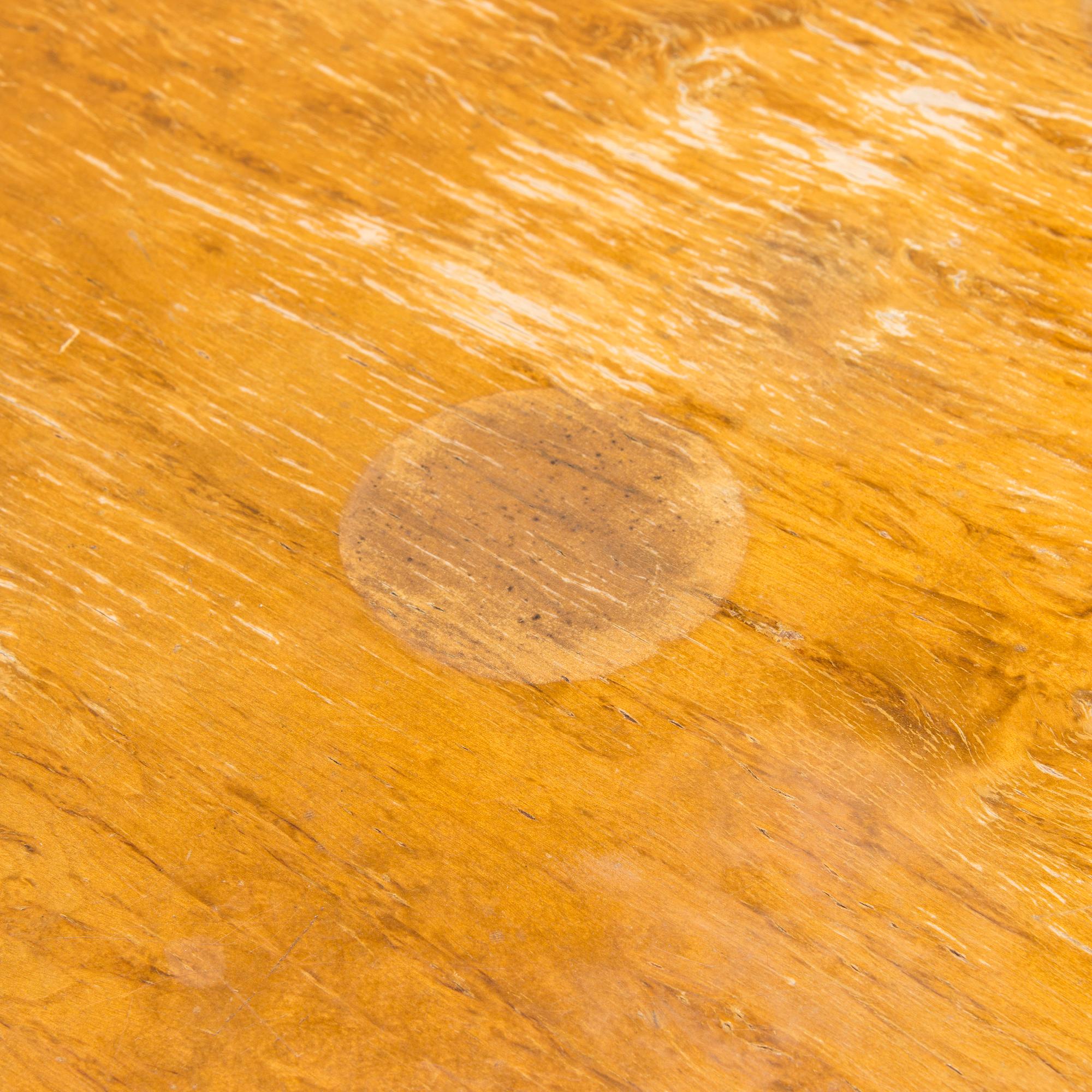 A 1920s Carelian birch veneered table.