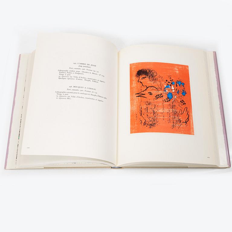 Marc Chagall, böcker, 6 st, "Chagall Lithographe I-VI, 1922-1985", Fernand Mourlot.