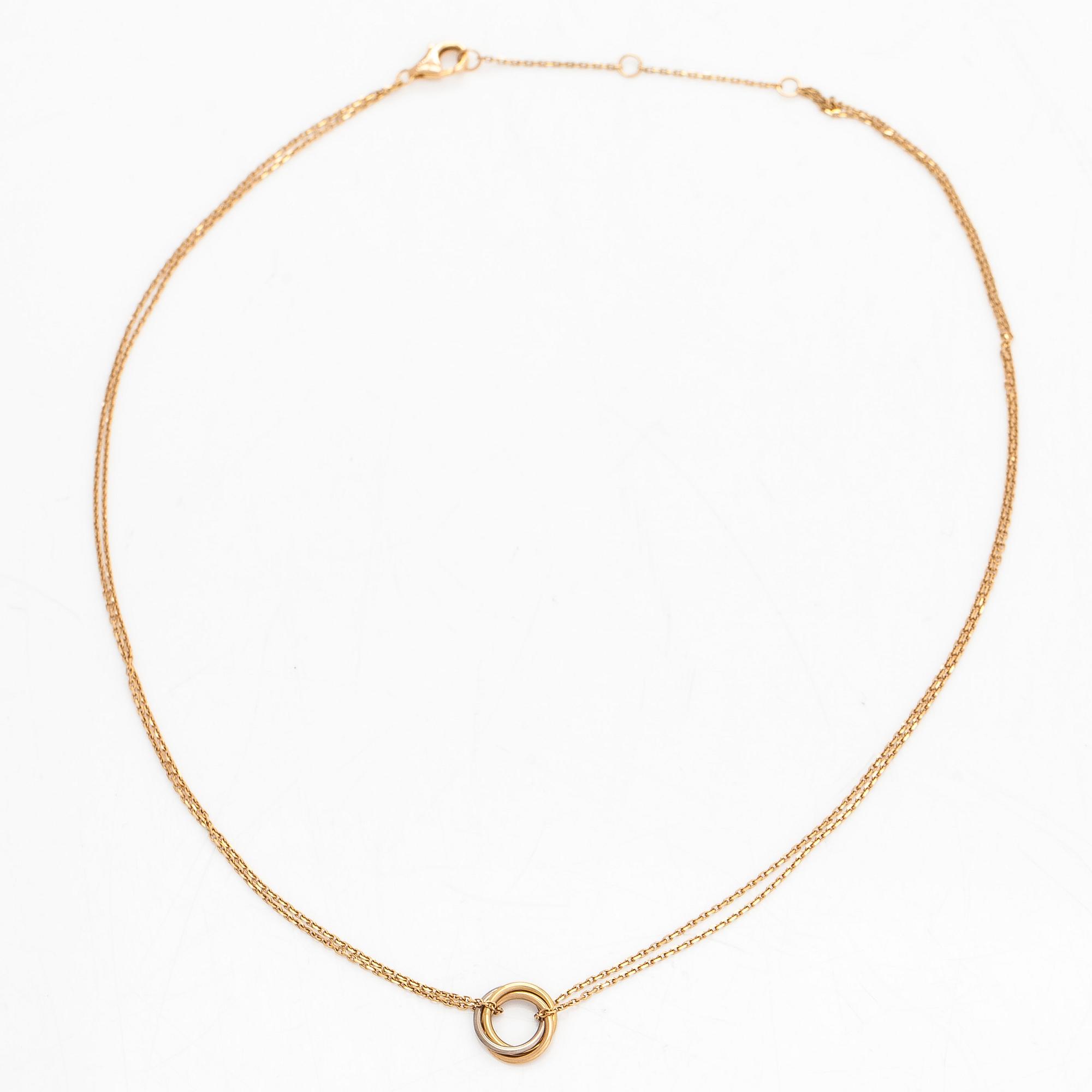Cartier, an 18K gold 'Trinity' necklace, model mini.