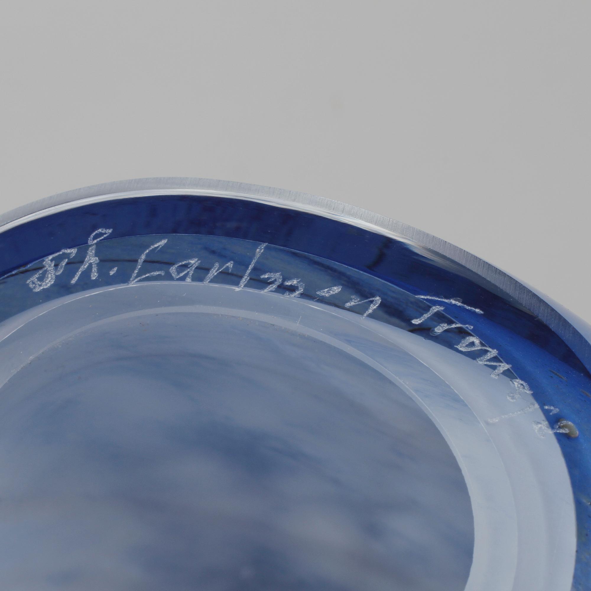 SKULPTUR, glas, Sven-Åke Carlsson, Transjö, signerad, sent 1900-tal.