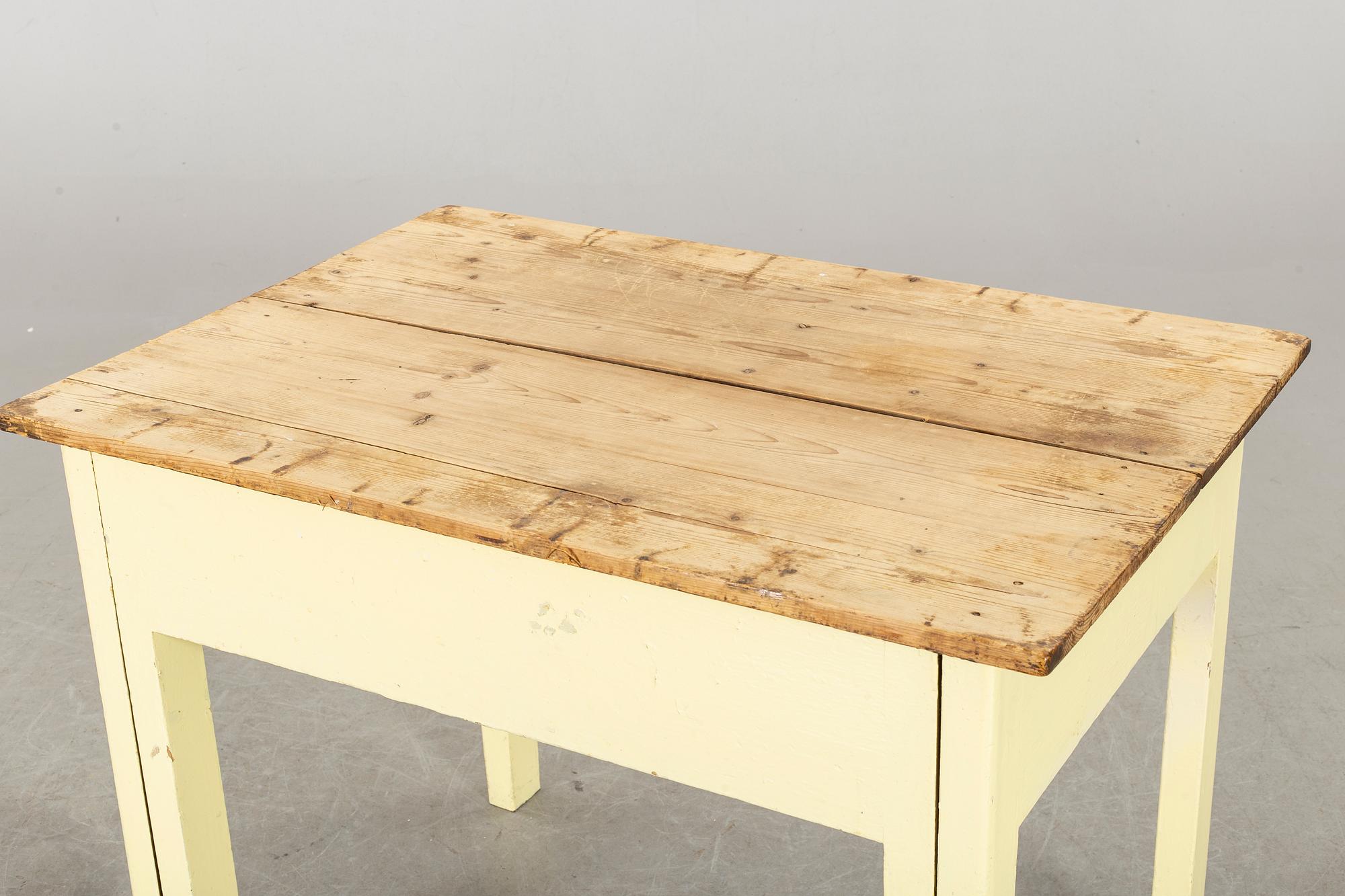 An early 1900's kitchen table.