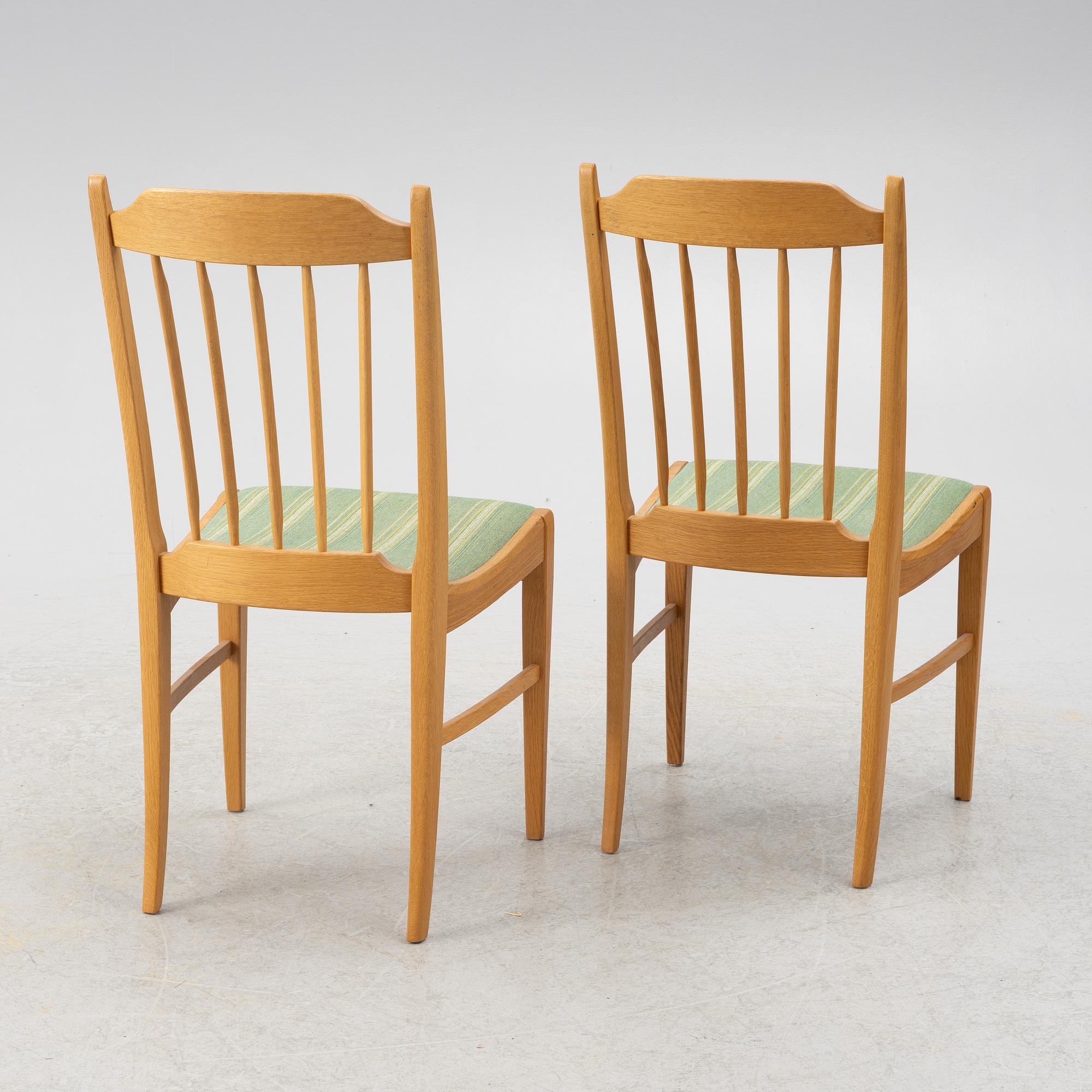 Carl Malmsten, matbord med 4 stolar, Åfors. 1900-talets andra hälft.