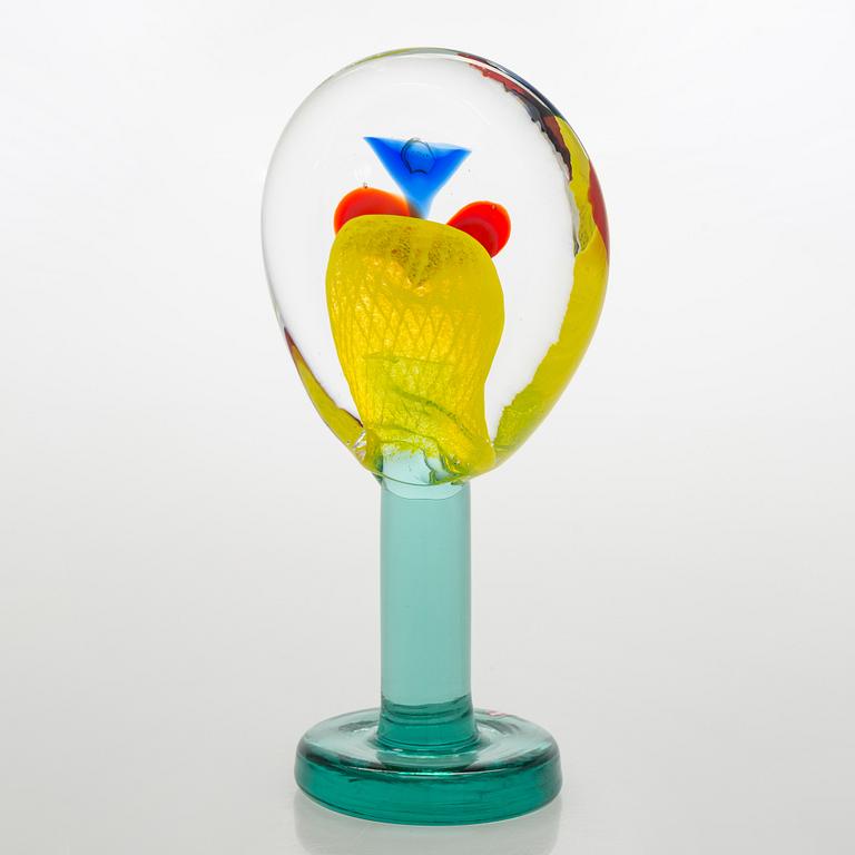 Oiva Toikka, skulptur, "Lollipop", signerad Oiva Toikka, Nuutajärvi 2004 181/200.