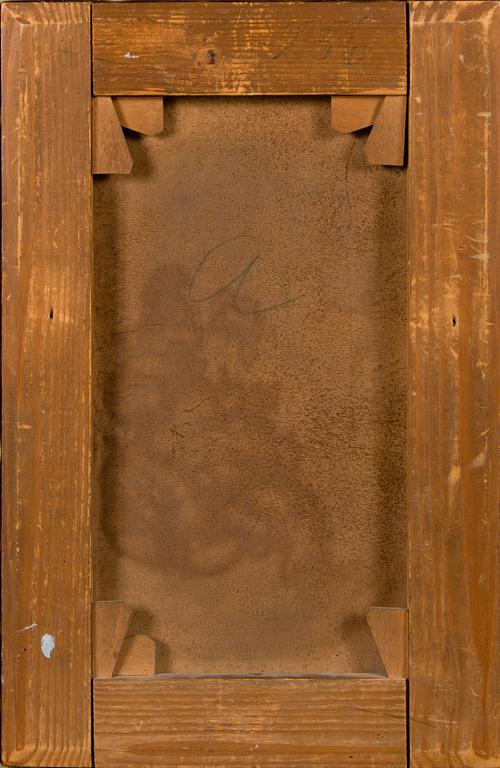 UNKNOWN ARTIS, ca 1900, oil on pergament.