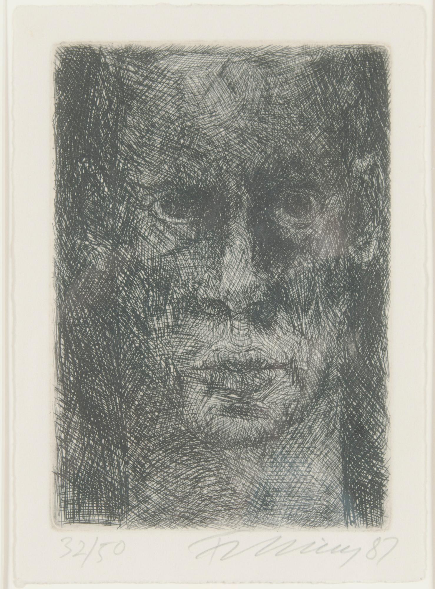 Rainer Fetting, Self-portrait.