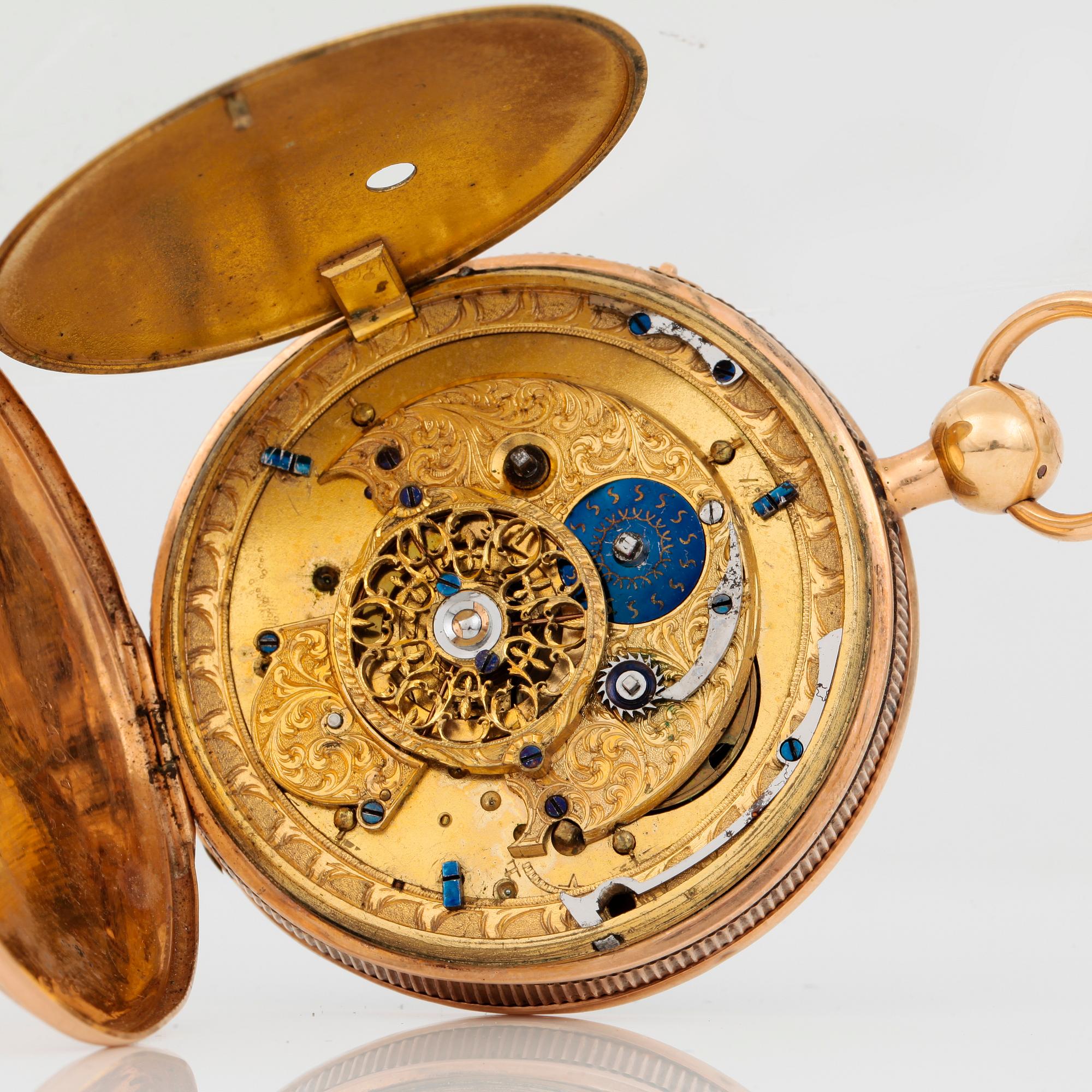 HERRFICKUR, bär märkning Breguet, empire, 1800-talets första hälft.