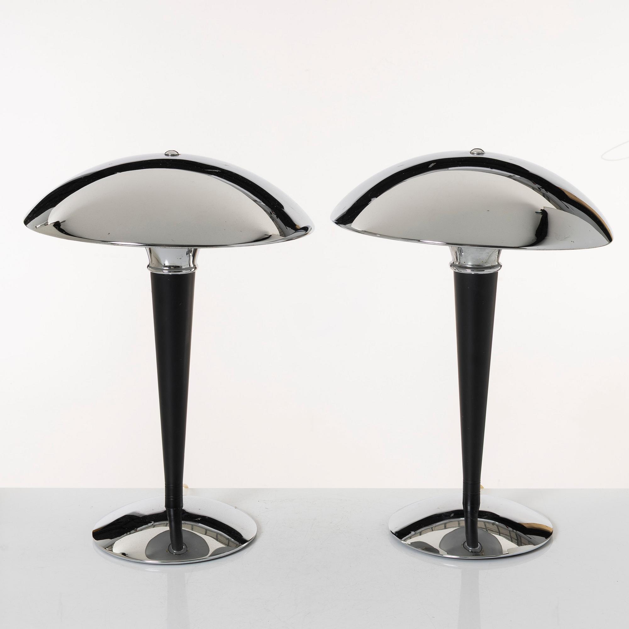 Table lamps, a pair, Dakapo, Ikea, 1993.
