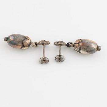 Georg Jensen, silver acorn earrings.