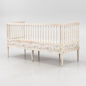 A Gustavian style painted sofa, 19th Century.