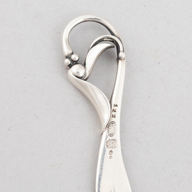 Georg Jensen, brevkniv, silver, Danmark 1915-30.
