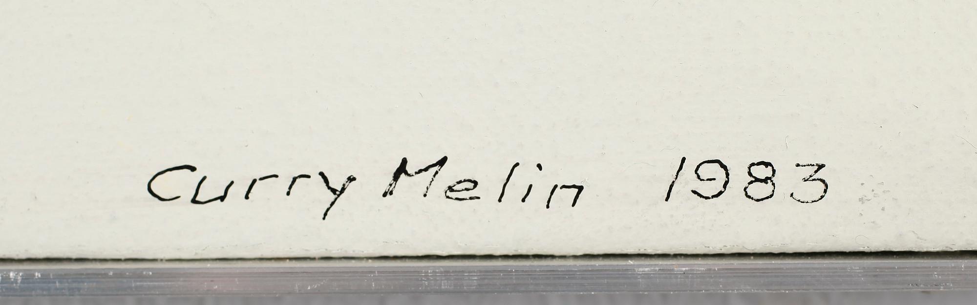 CURRY MELIN, olja på duk, signerad och daterad 1983.