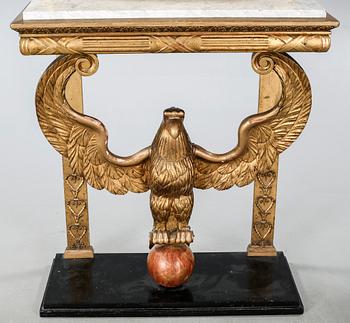 SPEGEL med KONSOLBORD, empire, 1800-talets första hälft.