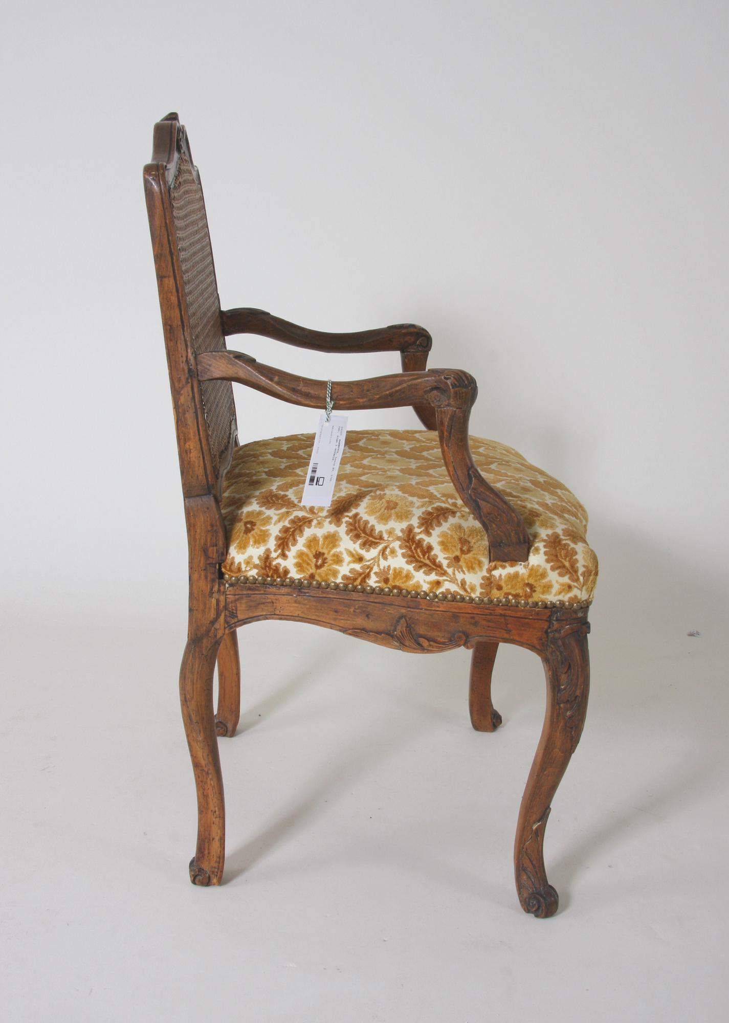 KARMSTOL. Louis XV, 1700-tal, sign I GOVRDIN.