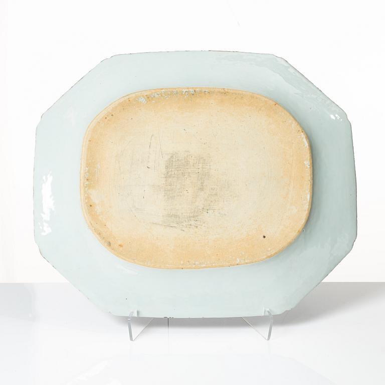 Stekfat, kompaniporslin, Kina, Qing dynastin, Qianlong 1736-95.