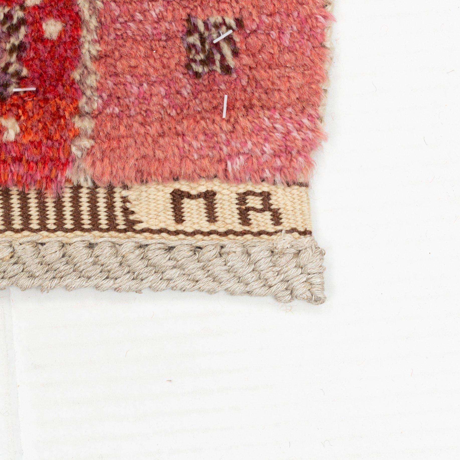Marianne Richter, a carpet, "Mosaik", knotted pile, ca 213 x 139 cm, signed MR AB MMF.