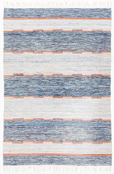 A Swedish rag rug, 1940-50s, circa 290 x 200 cm.