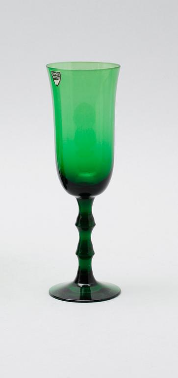 CHAMPAGNEGLAS, 12 st, "Salut", Simon Gate, Orrefors.