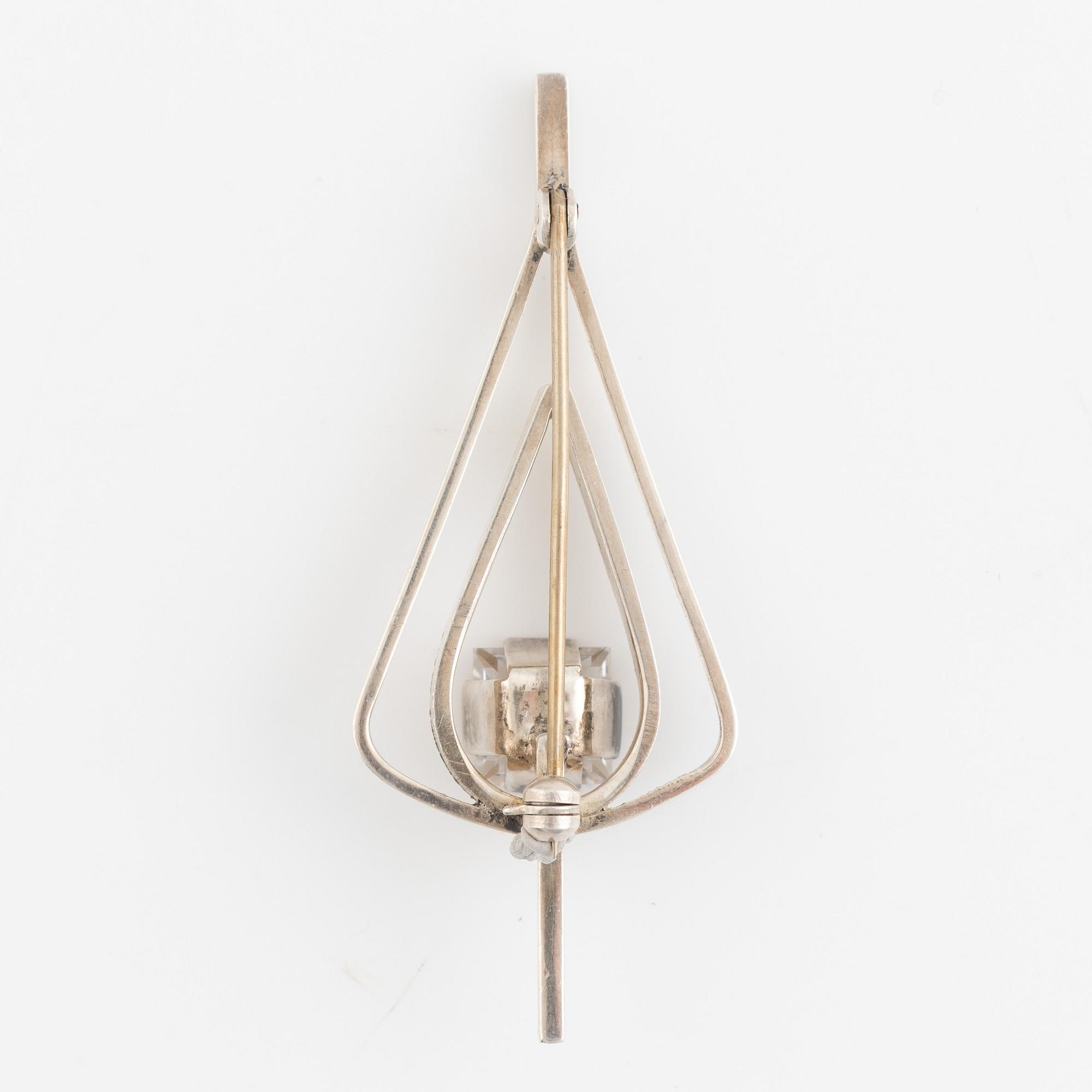 Atelier Borgila, silver brooch.