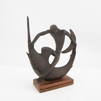 Edwin Scharff, sculpture signed and numbered 224/600 bronze.