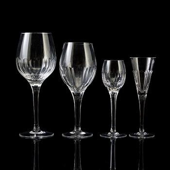 SIGVARD BERNADOTTE, a 47-piece "Marianne Millenium/Christineholm" glasses by Sigvard Bernadotte.