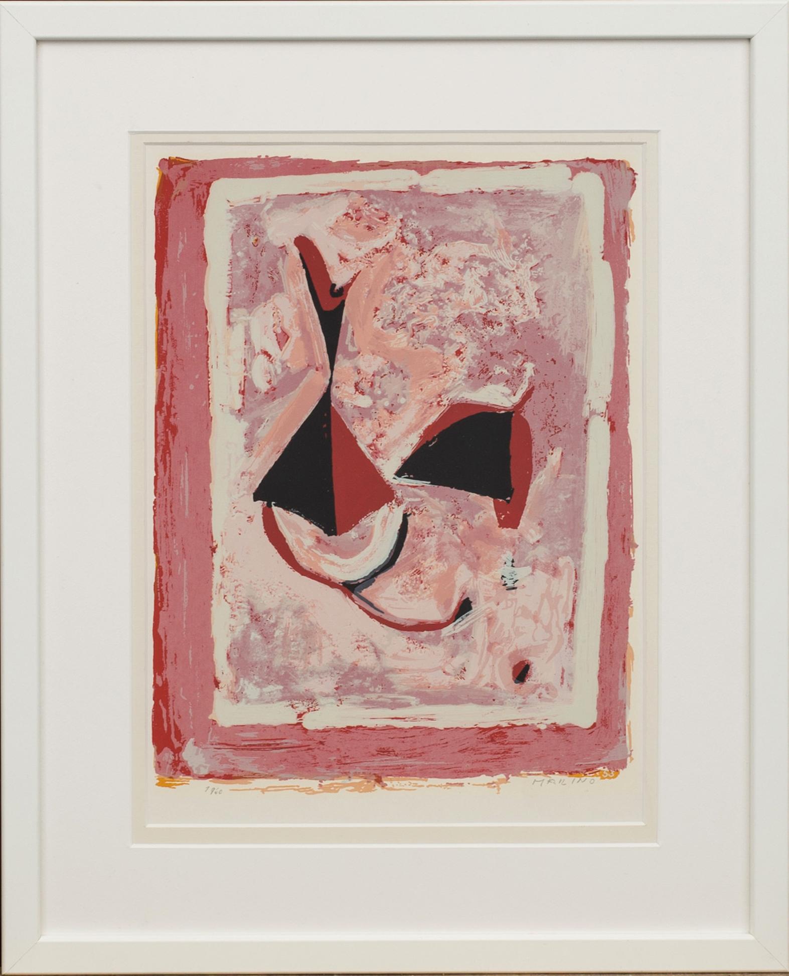 MARINO MARINI, litograph in color, signed in print, 1960.